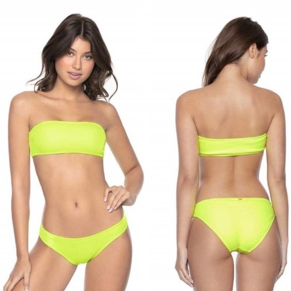 Pilyq Other - PilyQ Pineapple Reef Bikini Set D Cup & L bottoms